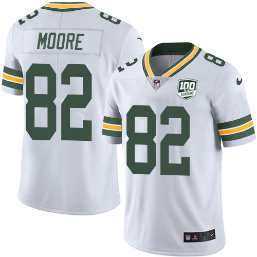 Nike Packers #82 J'Mon Moore White Youth 100th Season Stitched NFL Vapor Untouchable Limited Jersey Nike Packers #82 J'Mon Moore White Youth 100th Season Stitched NFL Vapor Untouchable Limited Jersey