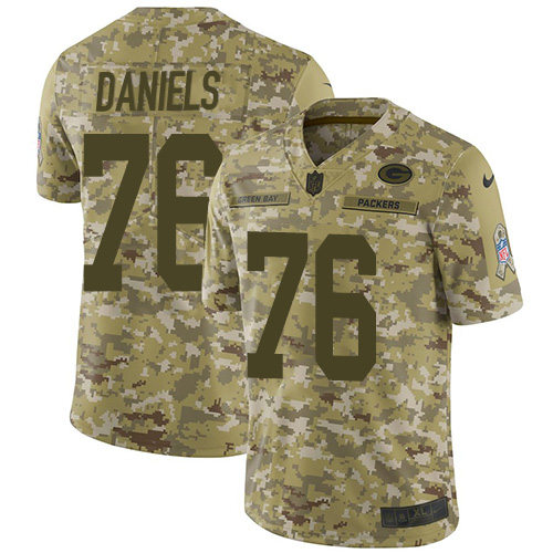 Nike Packers #76 Mike Daniels Camo Youth Stitched NFL Limited 2018 Salute to Service Jersey Nike Packers #76 Mike Daniels Camo Youth Stitched NFL Limited 2018 Salute to Service Jersey