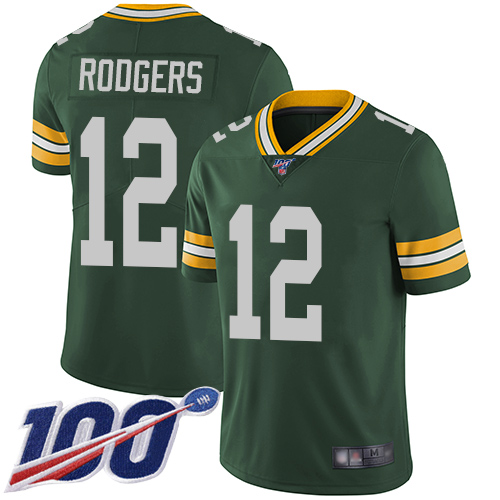 Nike Packers #12 Aaron Rodgers Green Team Color Youth Stitched NFL 100th Season Vapor Limited Jersey Nike Packers #12 Aaron Rodgers Green Team Color Youth Stitched NFL 100th Season Vapor Limited Jersey
