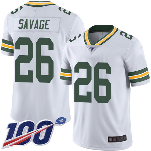 Nike Packers #26 Darnell Savage White Youth Stitched NFL 100th Season Vapor Limited Jersey Nike Packers #26 Darnell Savage White Youth Stitched NFL 100th Season Vapor Limited Jersey