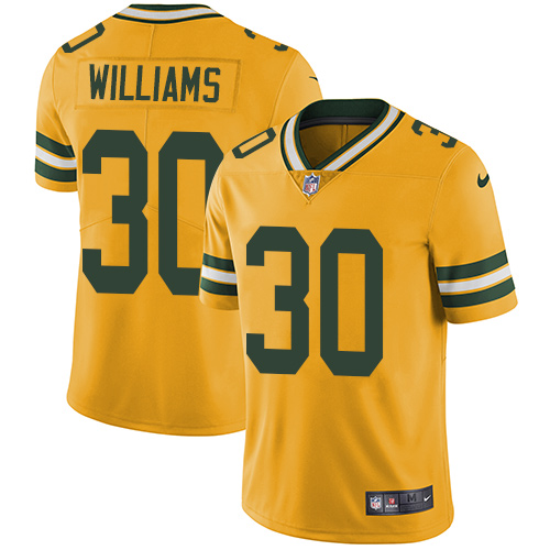 Nike Packers #30 Jamaal Williams Yellow Youth Stitched NFL Limited Rush Jersey Nike Packers #30 Jamaal Williams Yellow Youth Stitched NFL Limited Rush Jersey