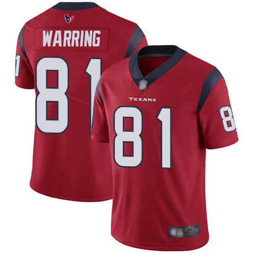 Nike Texans #81 Kahale Warring Red Alternate Youth Stitched NFL Vapor Untouchable Limited Jersey Nike Texans #81 Kahale Warring Red Alternate Youth Stitched NFL Vapor Untouchable Limited Jersey