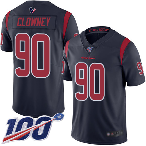 Nike Texans #90 Jadeveon Clowney Navy Blue Youth Stitched NFL Limited Rush 100th Season Jersey Nike Texans #90 Jadeveon Clowney Navy Blue Youth Stitched NFL Limited Rush 100th Season Jersey