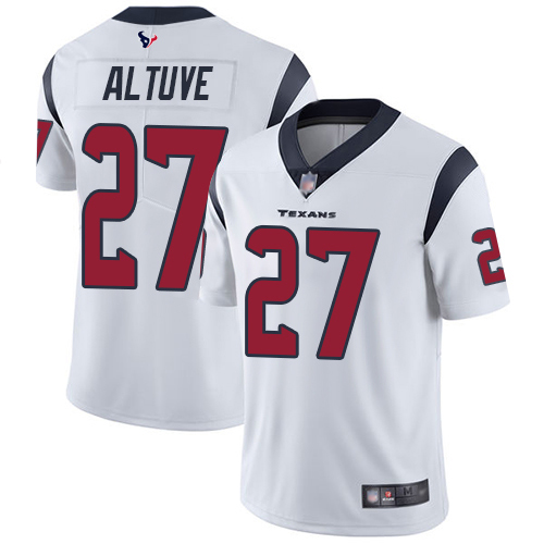 Nike Texans #27 Jose Altuve White Youth Stitched NFL Vapor Untouchable Limited Jersey Nike Texans #27 Jose Altuve White Youth Stitched NFL Vapor Untouchable Limited Jersey