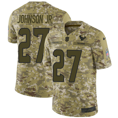 Nike Texans #27 Duke Johnson Jr Camo Youth Stitched NFL Limited 2018 Salute to Service Jersey Nike Texans #27 Duke Johnson Jr Camo Youth Stitched NFL Limited 2018 Salute to Service Jersey