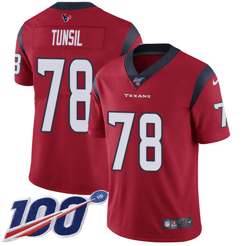 Nike Texans #78 Laremy Tunsil Red Alternate Youth Stitched NFL 100th Season Vapor Untouchable Limited Jersey Nike Texans #78 Laremy Tunsil Red Alternate Youth Stitched NFL 100th Season Vapor Untouchable Limited Jersey