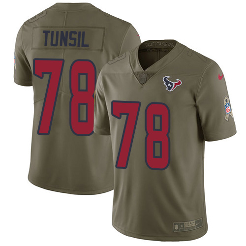 Nike Texans #78 Laremy Tunsil Olive Youth Stitched NFL Limited 2017 Salute To Service Jersey Nike Texans #78 Laremy Tunsil Olive Youth Stitched NFL Limited 2017 Salute To Service Jersey