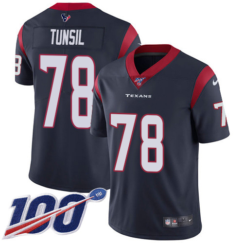 Nike Texans #78 Laremy Tunsil Navy Blue Team Color Youth Stitched NFL 100th Season Vapor Untouchable Limited Jersey Nike Texans #78 Laremy Tunsil Navy Blue Team Color Youth Stitched NFL 100th Season Vapor Untouchable Limited Jersey
