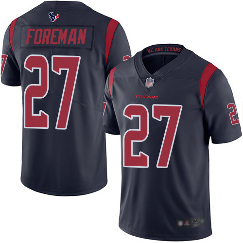 Nike Texans #27 D'Onta Foreman Navy Blue Youth Stitched NFL Limited Rush Jersey Nike Texans #27 D'Onta Foreman Navy Blue Youth Stitched NFL Limited Rush Jersey