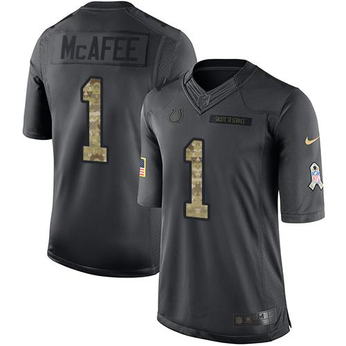 Nike Colts #1 Pat McAfee Black Youth Stitched NFL Limited 2016 Salute to Service Jersey Nike Colts #1 Pat McAfee Black Youth Stitched NFL Limited 2016 Salute to Service Jersey