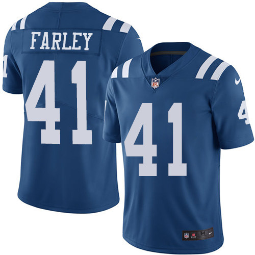 Nike Colts #41 Matthias Farley Royal Blue Youth Stitched NFL Limited Rush Jersey Nike Colts #41 Matthias Farley Royal Blue Youth Stitched NFL Limited Rush Jersey
