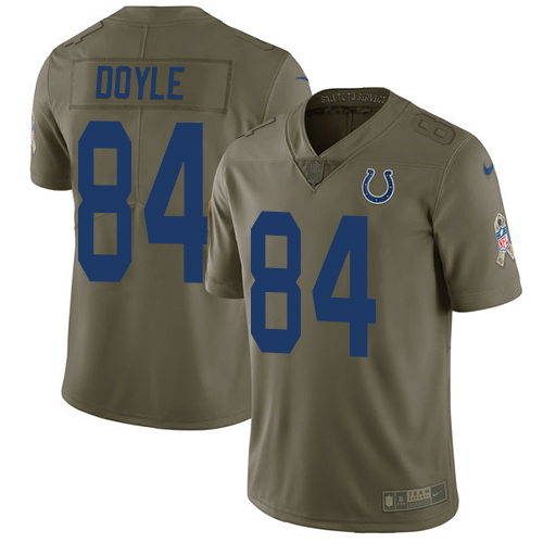 Nike Colts #84 Jack Doyle Olive Youth Stitched NFL Limited 2017 Salute to Service Jersey Nike Colts #84 Jack Doyle Olive Youth Stitched NFL Limited 2017 Salute to Service Jersey
