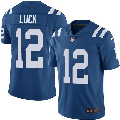 Nike Colts #12 Andrew Luck Royal Blue Team Color Youth Stitched NFL Vapor Untouchable Limited Jersey Nike Colts #12 Andrew Luck Royal Blue Team Color Youth Stitched NFL Vapor Untouchable Limited Jersey