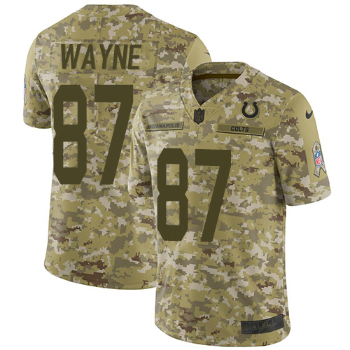 Nike Colts #87 Reggie Wayne Camo Youth Stitched NFL Limited 2018 Salute to Service Jersey Nike Colts #87 Reggie Wayne Camo Youth Stitched NFL Limited 2018 Salute to Service Jersey