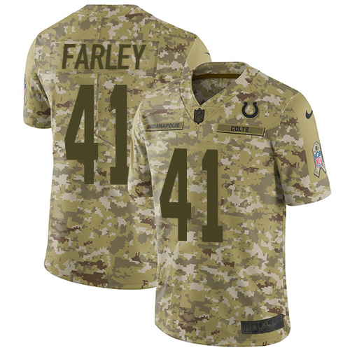 Nike Colts #41 Matthias Farley Camo Youth Stitched NFL Limited 2018 Salute to Service Jersey Nike Colts #41 Matthias Farley Camo Youth Stitched NFL Limited 2018 Salute to Service Jersey