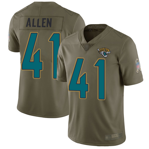 Nike Jaguars #41 Josh Allen Olive Youth Stitched NFL Limited 2017 Salute to Service Jersey Nike Jaguars #41 Josh Allen Olive Youth Stitched NFL Limited 2017 Salute to Service Jersey