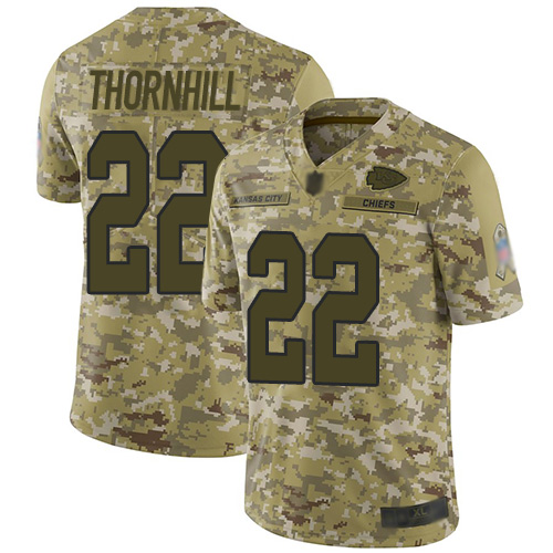 Nike Chiefs #22 Juan Thornhill Camo Youth Stitched NFL Limited 2018 Salute to Service Jersey Nike Chiefs #22 Juan Thornhill Camo Youth Stitched NFL Limited 2018 Salute to Service Jersey