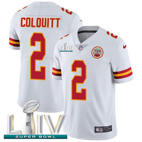 Nike Chiefs #2 Dustin Colquitt White Super Bowl LIV 2020 Youth Stitched NFL Vapor Untouchable Limited Jersey Nike Chiefs #2 Dustin Colquitt White Super Bowl LIV 2020 Youth Stitched NFL Vapor Untouchable Limited Jersey