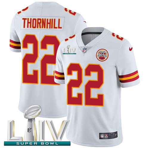Nike Chiefs #22 Juan Thornhill White Super Bowl LIV 2020 Youth Stitched NFL Vapor Untouchable Limited Jersey Nike Chiefs #22 Juan Thornhill White Super Bowl LIV 2020 Youth Stitched NFL Vapor Untouchable Limited Jersey