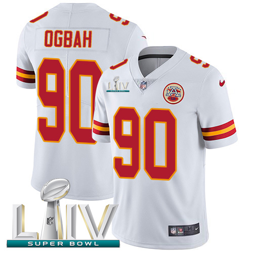 Nike Chiefs #90 Emmanuel Ogbah White Super Bowl LIV 2020 Youth Stitched NFL Vapor Untouchable Limited Jersey Nike Chiefs #90 Emmanuel Ogbah White Super Bowl LIV 2020 Youth Stitched NFL Vapor Untouchable Limited Jersey