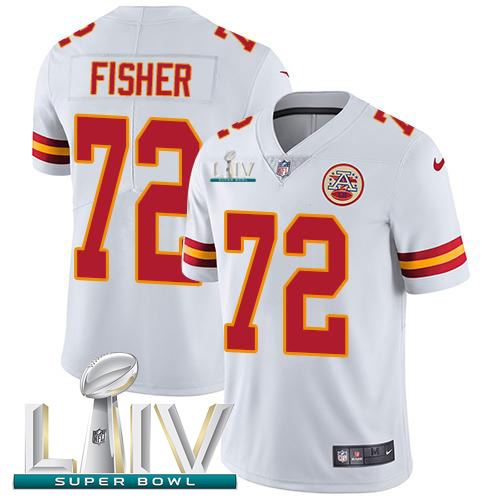 Nike Chiefs #72 Eric Fisher White Super Bowl LIV 2020 Youth Stitched NFL Vapor Untouchable Limited Jersey Nike Chiefs #72 Eric Fisher White Super Bowl LIV 2020 Youth Stitched NFL Vapor Untouchable Limited Jersey