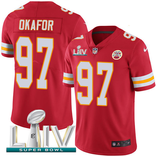 Nike Chiefs #97 Alex Okafor Red Super Bowl LIV 2020 Team Color Youth Stitched NFL Vapor Untouchable Limited Jersey Nike Chiefs #97 Alex Okafor Red Super Bowl LIV 2020 Team Color Youth Stitched NFL Vapor Untouchable Limited Jersey