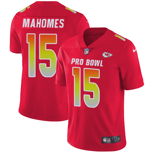 Nike Chiefs #15 Patrick Mahomes Red Youth Stitched NFL Limited AFC 2019 Pro Bowl Jersey Nike Chiefs #15 Patrick Mahomes Red Youth Stitched NFL Limited AFC 2019 Pro Bowl Jersey