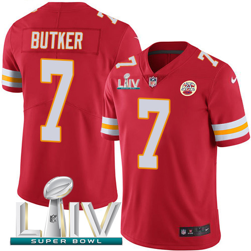 Nike Chiefs #7 Harrison Butker Red Super Bowl LIV 2020 Team Color Youth Stitched NFL Vapor Untouchable Limited Jersey Nike Chiefs #7 Harrison Butker Red Super Bowl LIV 2020 Team Color Youth Stitched NFL Vapor Untouchable Limited Jersey