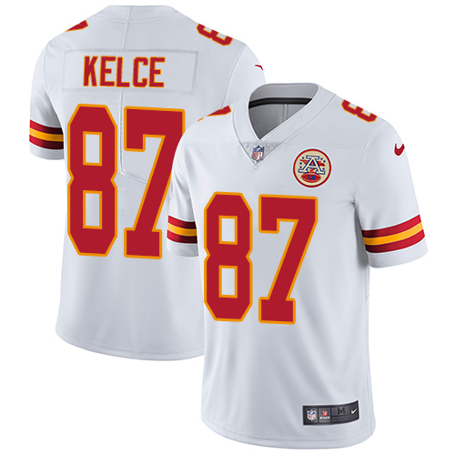 Nike Chiefs #87 Travis Kelce White Youth Stitched NFL Vapor Untouchable Limited Jersey Nike Chiefs #87 Travis Kelce White Youth Stitched NFL Vapor Untouchable Limited Jersey