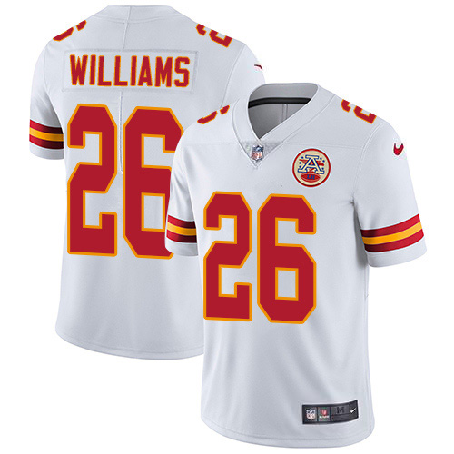Nike Chiefs #26 Damien Williams White Youth Stitched NFL Vapor Untouchable Limited Jersey Nike Chiefs #26 Damien Williams White Youth Stitched NFL Vapor Untouchable Limited Jersey