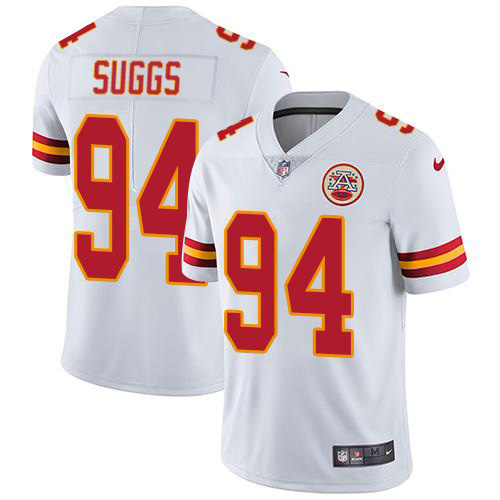 Nike Chiefs #94 Terrell Suggs White Youth Stitched NFL Vapor Untouchable Limited Jersey Nike Chiefs #94 Terrell Suggs White Youth Stitched NFL Vapor Untouchable Limited Jersey