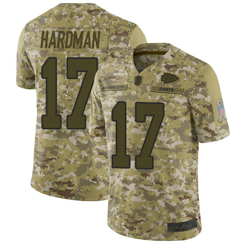Nike Chiefs #17 Mecole Hardman Camo Youth Stitched NFL Limited 2018 Salute to Service Jersey Nike Chiefs #17 Mecole Hardman Camo Youth Stitched NFL Limited 2018 Salute to Service Jersey