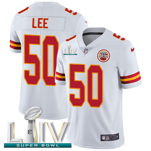 Nike Chiefs #50 Darron Lee White Super Bowl LIV 2020 Youth Stitched NFL Vapor Untouchable Limited Jersey Nike Chiefs #50 Darron Lee White Super Bowl LIV 2020 Youth Stitched NFL Vapor Untouchable Limited Jersey