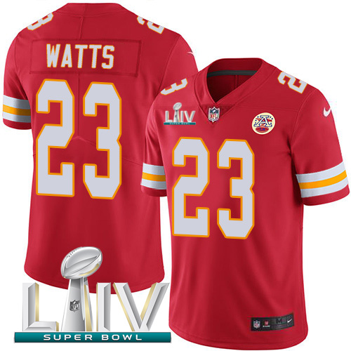 Nike Chiefs #23 Armani Watts Red Super Bowl LIV 2020 Team Color Youth Stitched NFL Vapor Untouchable Limited Jersey Nike Chiefs #23 Armani Watts Red Super Bowl LIV 2020 Team Color Youth Stitched NFL Vapor Untouchable Limited Jersey