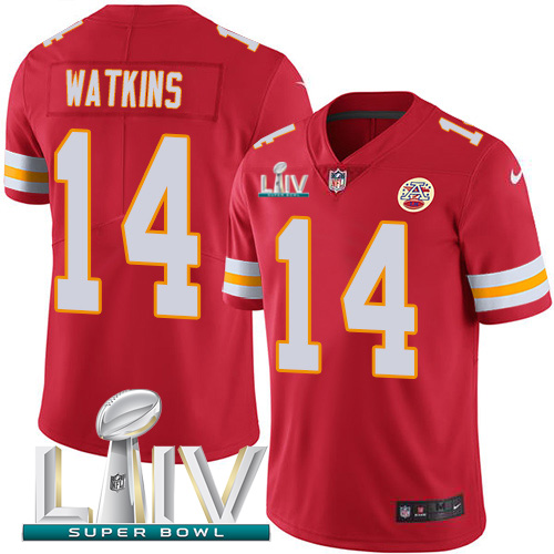 Nike Chiefs #14 Sammy Watkins Red Super Bowl LIV 2020 Team Color Youth Stitched NFL Vapor Untouchable Limited Jersey Nike Chiefs #14 Sammy Watkins Red Super Bowl LIV 2020 Team Color Youth Stitched NFL Vapor Untouchable Limited Jersey