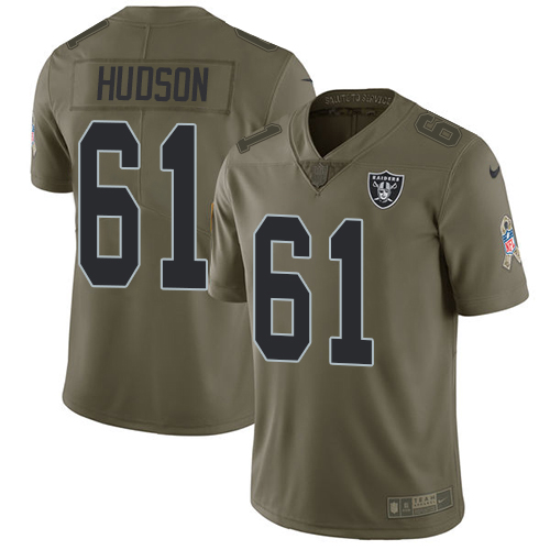 Nike Raiders #61 Rodney Hudson Olive Youth Stitched NFL Limited 2017 Salute to Service Jersey Nike Raiders #61 Rodney Hudson Olive Youth Stitched NFL Limited 2017 Salute to Service Jersey