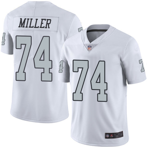 Nike Raiders #74 Kolton Miller White Youth Stitched NFL Limited Rush Jersey Nike Raiders #74 Kolton Miller White Youth Stitched NFL Limited Rush Jersey