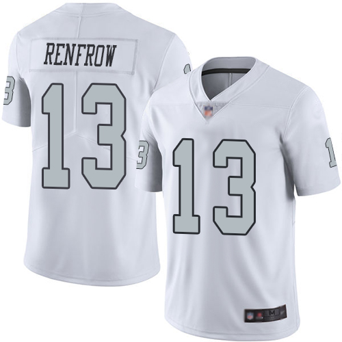 Nike Raiders #13 Hunter Renfrow White Youth Stitched NFL Limited Rush Jersey Nike Raiders #13 Hunter Renfrow White Youth Stitched NFL Limited Rush Jersey