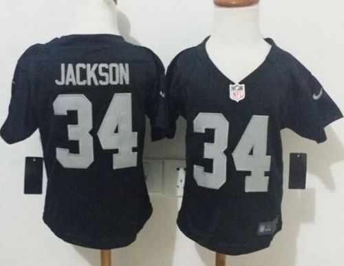 Toddler Nike Raiders #34 Bo Jackson Black Team Color Stitched NFL Elite Jersey Toddler Nike Raiders #34 Bo Jackson Black Team Color Stitched NFL Elite Jersey