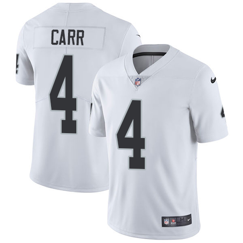 Nike Raiders #4 Derek Carr White Youth Stitched NFL Vapor Untouchable Limited Jersey Nike Raiders #4 Derek Carr White Youth Stitched NFL Vapor Untouchable Limited Jersey