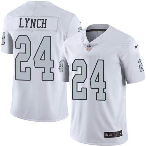 Nike Raiders #24 Marshawn Lynch White Youth Stitched NFL Limited Rush Jersey Nike Raiders #24 Marshawn Lynch White Youth Stitched NFL Limited Rush Jersey