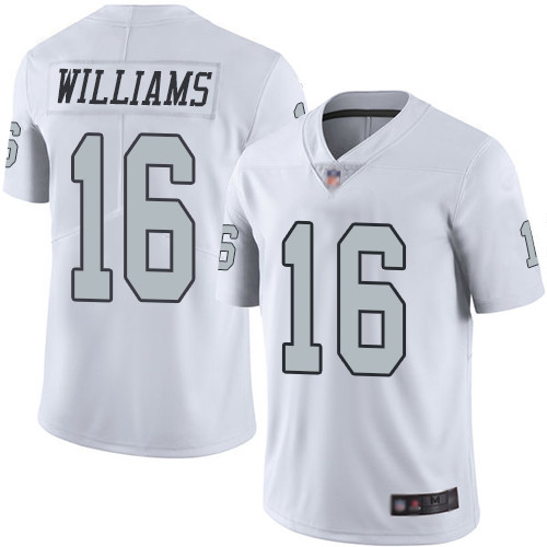 Nike Raiders #16 Tyrell Williams White Youth Stitched NFL Limited Rush Jersey Nike Raiders #16 Tyrell Williams White Youth Stitched NFL Limited Rush Jersey