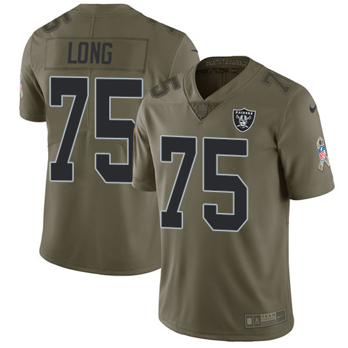 Nike Raiders #75 Howie Long Olive Youth Stitched NFL Limited 2017 Salute to Service Jersey Nike Raiders #75 Howie Long Olive Youth Stitched NFL Limited 2017 Salute to Service Jersey