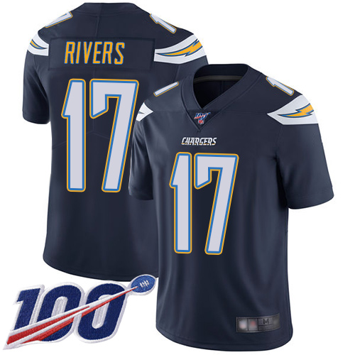 Nike Chargers #17 Philip Rivers Navy Blue Team Color Youth Stitched NFL 100th Season Vapor Limited Jersey Nike Chargers #17 Philip Rivers Navy Blue Team Color Youth Stitched NFL 100th Season Vapor Limited Jersey