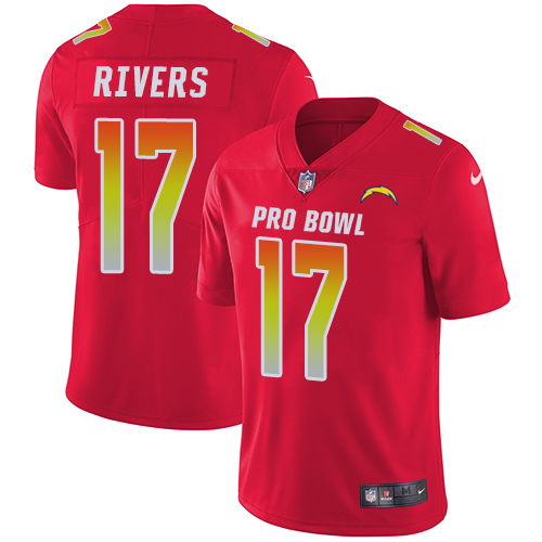 Nike Chargers #17 Philip Rivers Red Youth Stitched NFL Limited AFC 2019 Pro Bowl Jersey Nike Chargers #17 Philip Rivers Red Youth Stitched NFL Limited AFC 2019 Pro Bowl Jersey