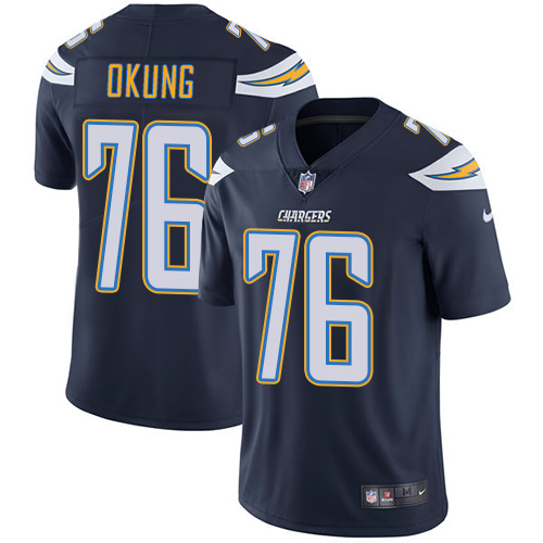 Nike Chargers #76 Russell Okung Navy Blue Team Color Youth Stitched NFL Vapor Untouchable Limited Jersey Nike Chargers #76 Russell Okung Navy Blue Team Color Youth Stitched NFL Vapor Untouchable Limited Jersey