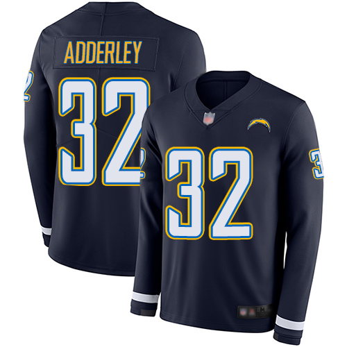 Nike Chargers #32 Nasir Adderley Navy Blue Team Color Youth Stitched NFL Limited Therma Long Sleeve Jersey Nike Chargers #32 Nasir Adderley Navy Blue Team Color Youth Stitched NFL Limited Therma Long Sleeve Jersey