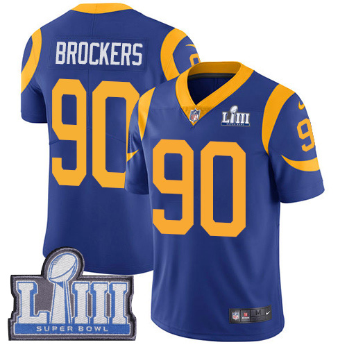 Nike Rams #90 Michael Brockers Royal Blue Alternate Super Bowl LIII Bound Youth Stitched NFL Vapor Untouchable Limited Jersey Nike Rams #90 Michael Brockers Royal Blue Alternate Super Bowl LIII Bound Youth Stitched NFL Vapor Untouchable Limited Jersey