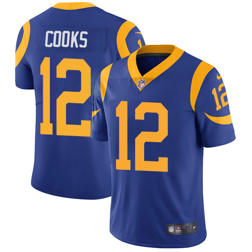 Nike Rams #12 Brandin Cooks Royal Blue Alternate Youth Stitched NFL Vapor Untouchable Limited Jersey Nike Rams #12 Brandin Cooks Royal Blue Alternate Youth Stitched NFL Vapor Untouchable Limited Jersey