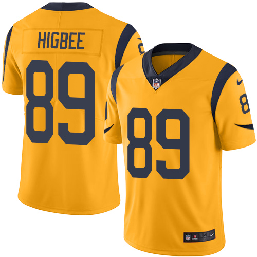 Nike Rams #89 Tyler Higbee Gold Youth Stitched NFL Limited Rush Jersey Nike Rams #89 Tyler Higbee Gold Youth Stitched NFL Limited Rush Jersey
